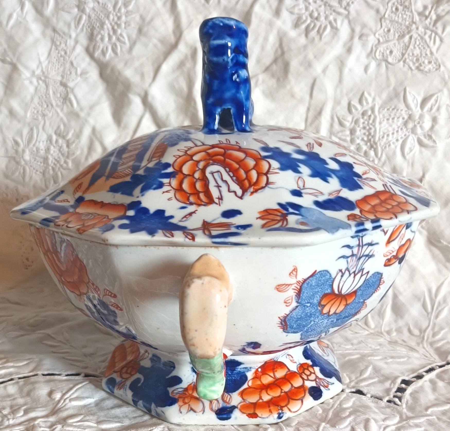 Antique English Georgian Mason's Ironstone Tureen and Cover - Image 4